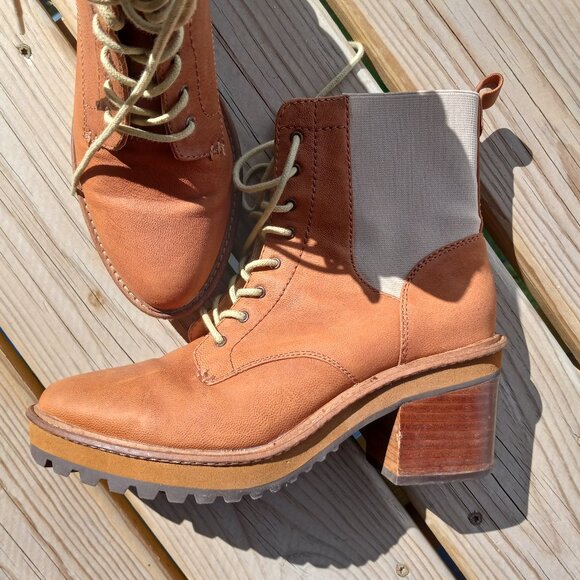 Kelsi Dagger Parkway Lace Up Leather Ankle Booties - Picture 4 of 10